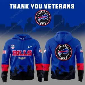 Buffalo Bills 2025 Veterans Day Game Hoodie