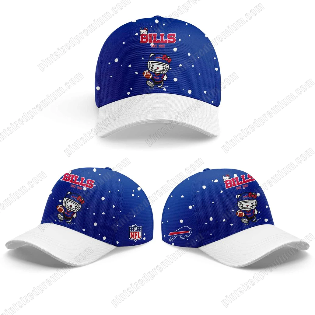 Buffalo Bills x Hello Kitty 2025 Since 1960 Hoodie Cap Buffalo Bills x Hello Kitty 2025 Since 1960 Hoodie Cap