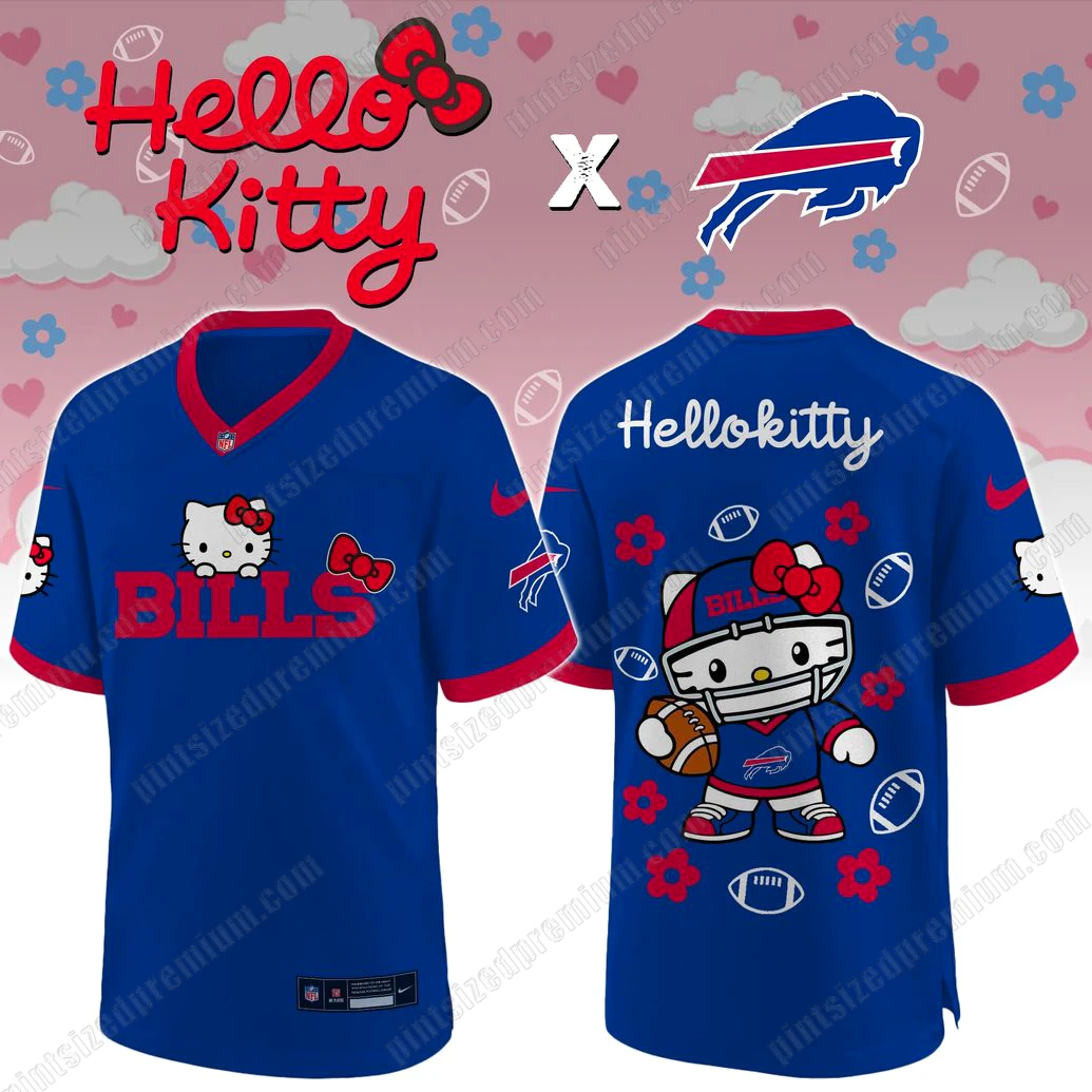 Buffalo Bills x Hello Kitty Cute Football Jersey Buffalo Bills x Hello Kitty Cute Football Jersey