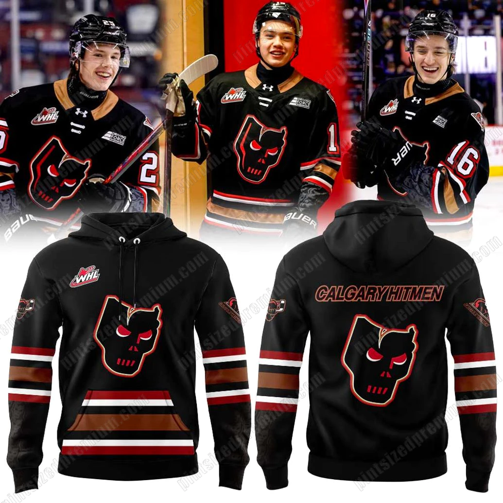 Calgary Hitmen Power Play Black 2025 T-Shirt Calgary Hitmen Power Play Black 2025 T-Shirt