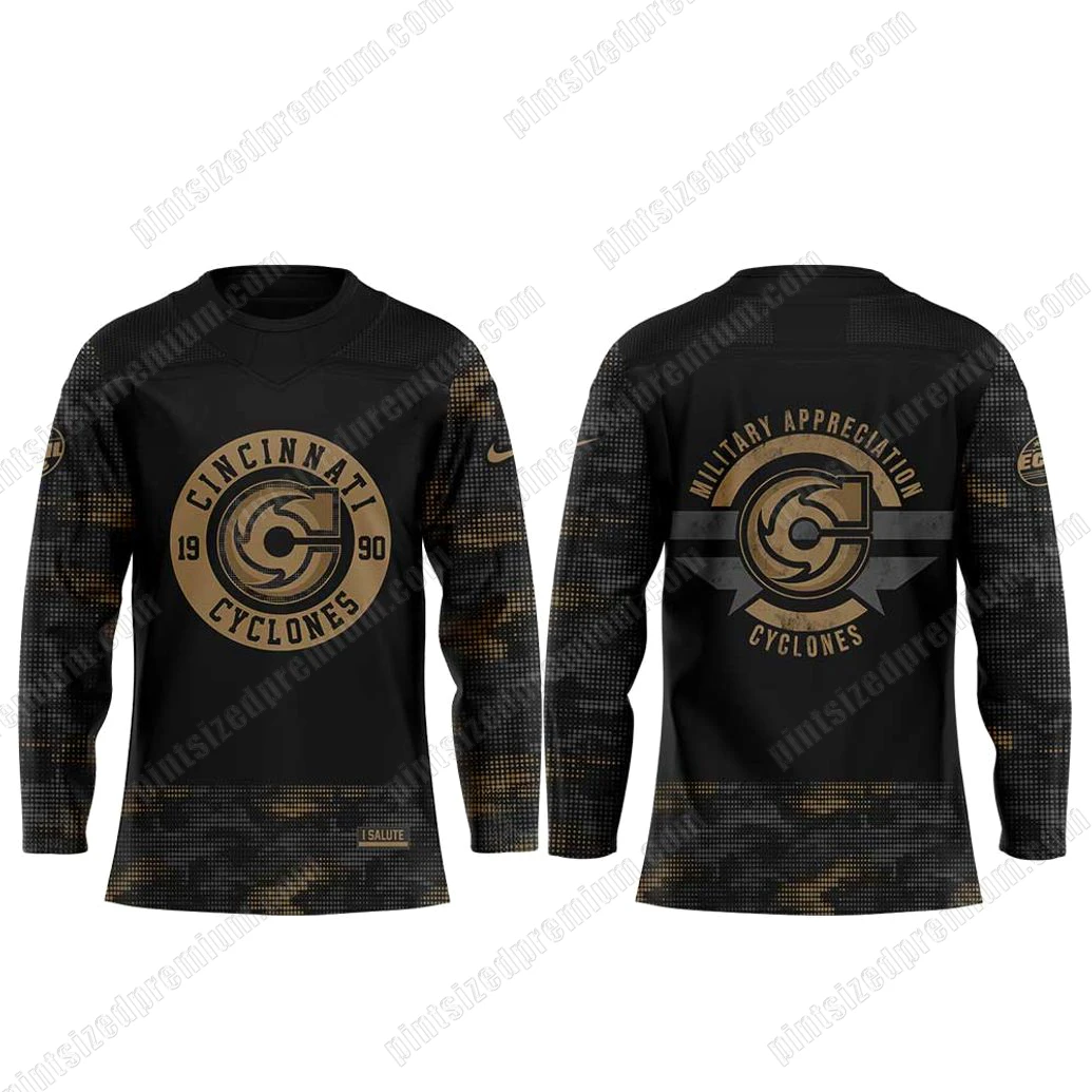 Cincinnati Cyclones Appreciation Night 2025 Limited Hockey Jersey Cincinnati Cyclones Appreciation Night 2025 Limited Hockey Jersey