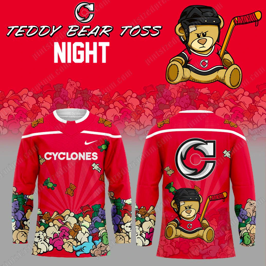 Cincinnati Cyclones x Teddy Bear Toss Limited Jersey Cincinnati Cyclones x Teddy Bear Toss Limited Jersey