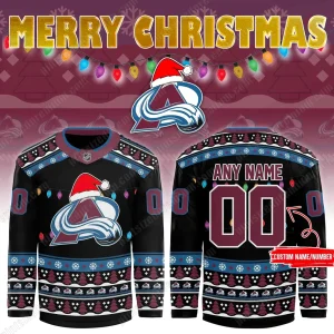 Colorado Avalanche 2025 Merry Christmas Hockey Jersey