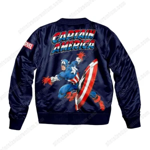 Dallas Cowboys Captain America Marvel Bomber Jacket
