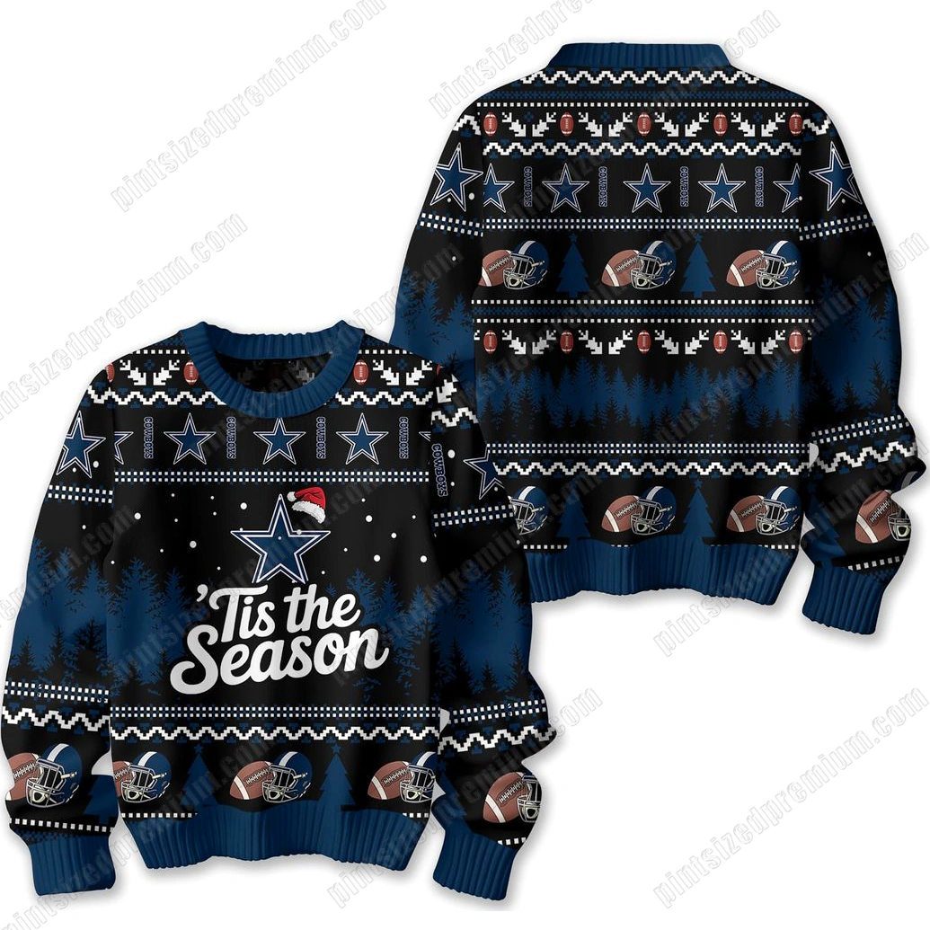 Dallas Cowboys Tis The Season Ugly Sweater Dallas Cowboys Tis The Season Ugly Sweater