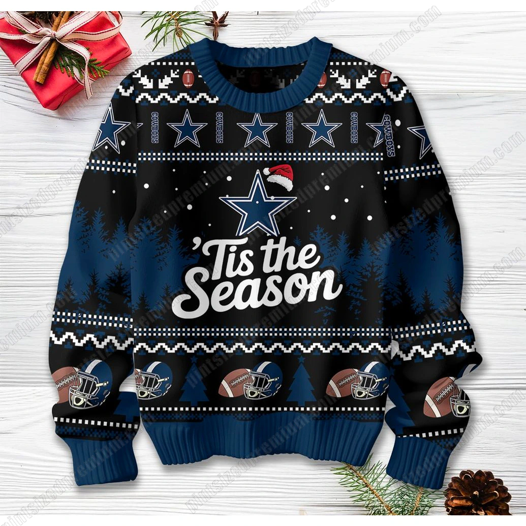 Dallas Cowboys Tis The Season Ugly Sweater Dallas Cowboys Tis The Season Ugly Sweater
