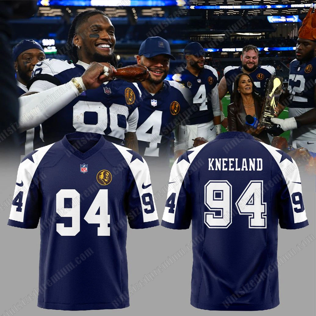 Dallas Cowboys We Love You 94 Kneeland Football Jersey Dallas Cowboys We Love You 94 Kneeland Football Jersey