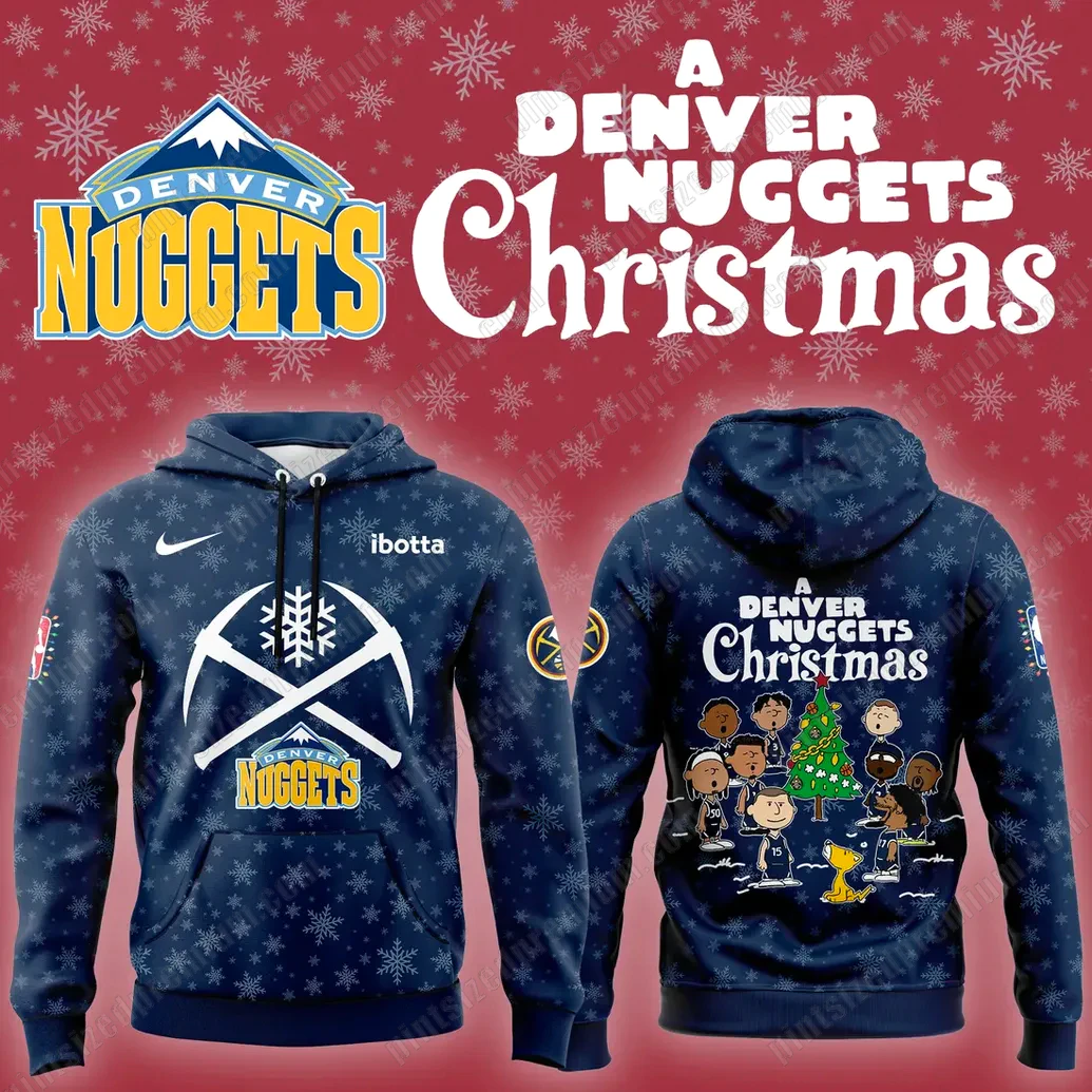 Denver Nuggets 2025 Christmas Day Hoodie Denver Nuggets 2025 Christmas Day Hoodie