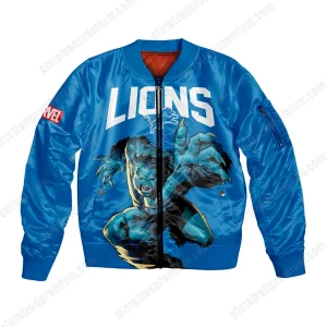 Detroit Lions The Beast Marvel Bomber Jacket