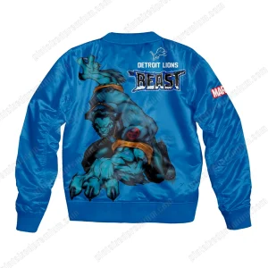Detroit Lions The Beast Marvel Bomber Jacket