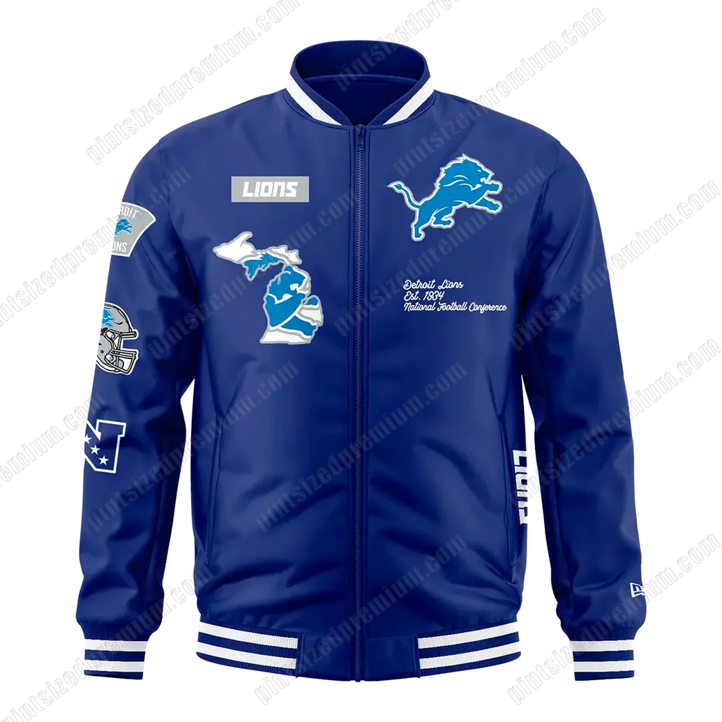 Detroit Lions x Eminem 2025 Bomber Jacket Detroit Lions x Eminem 2025 Bomber Jacket