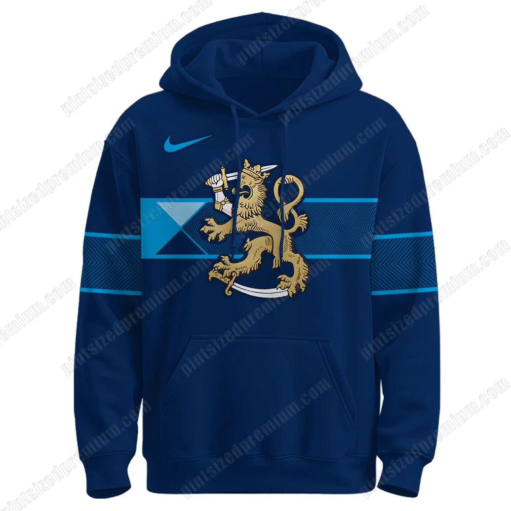 Finland National 2026 Olympic Navy Hoodie Finland National 2026 Olympic Navy Hoodie
