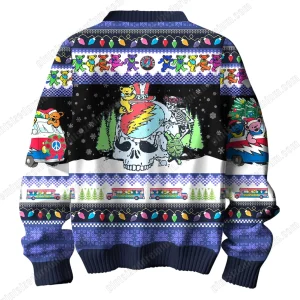 Grateful Dead Dancing Bears Christmas Ugly Sweater