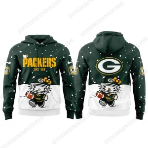 Green Bay Packers x Hello Kitty 2025 Since 1919 Hoodie Cap