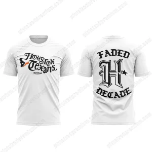 H Texans Faded Decade Merch Drop 2025 T-Shirt