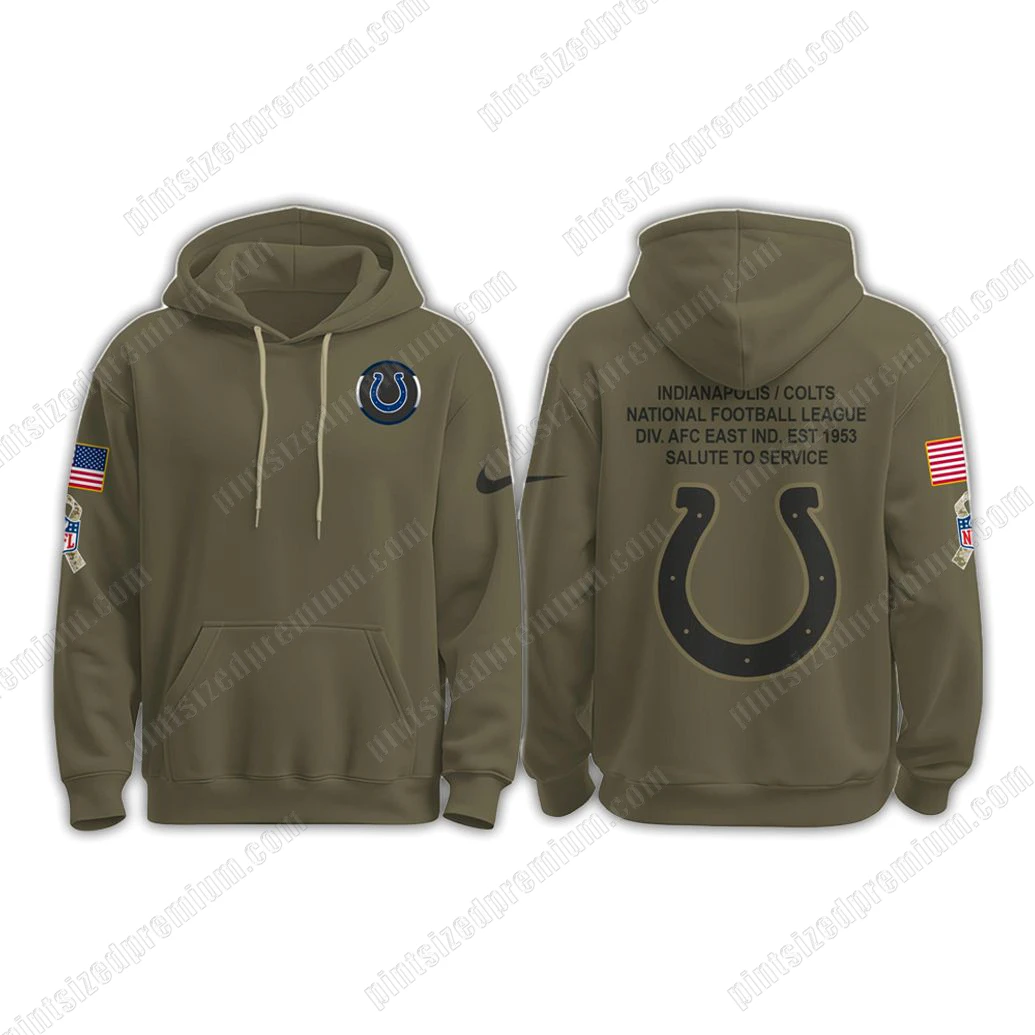 IND Indianapolis Colts 2025 Salute To Service Hoodie IND Indianapolis Colts 2025 Salute To Service Hoodie