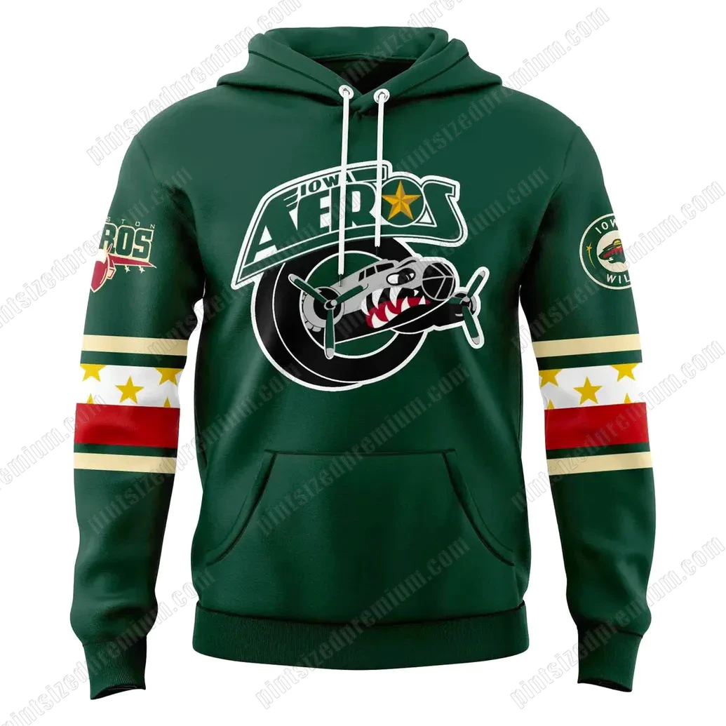 Iowa Aeros 2025 Veterans Appreciation Night New Hoodie Iowa Aeros 2025 Veterans Appreciation Night New Hoodie