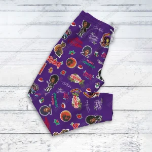 Jimi Hendrix Santa Claus Christmas Pajama Set