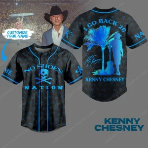 Kenny Chesney I Go Back 26 No Shoes Nation Baseball Jersey