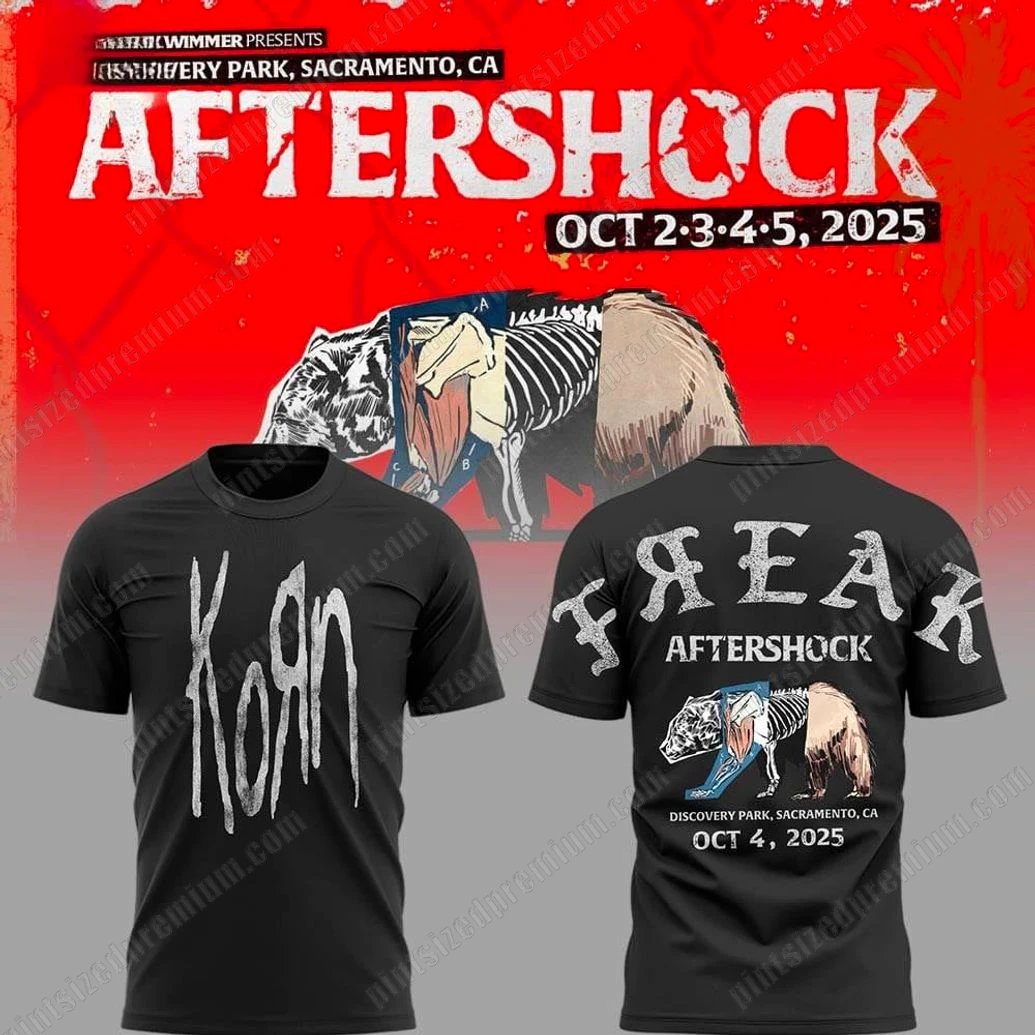 Korn Aftershock Festival 2025 T-Shirt Korn Aftershock Festival 2025 T-Shirt