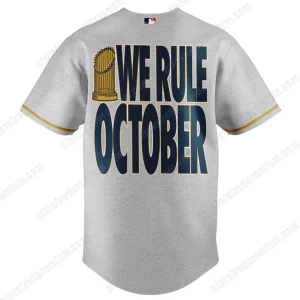 LA Dodgers World Series Champions 2025 Grey Jersey