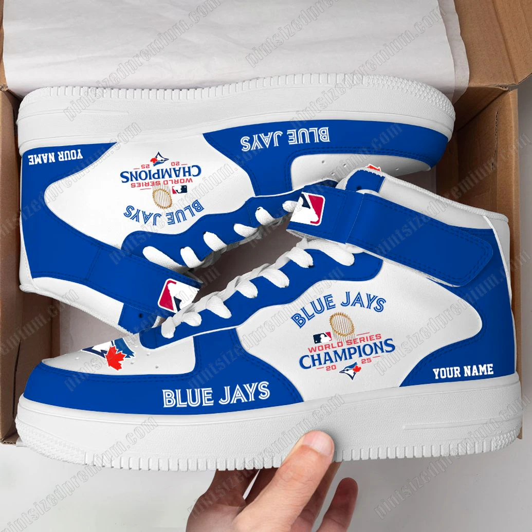 Limited Blue Jays 2025 Champions World Series Sneakers Limited Blue Jays 2025 Champions World Series Sneakers