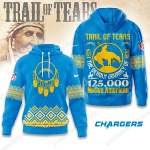Los Angeles Chargers Trail of Tears 2025 Limited Hoodie