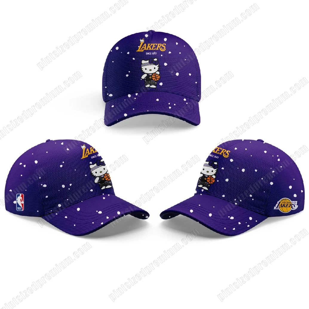 Los Angeles Lakers x Hello Kitty 2025 Since 1947 Hoodie Cap Los Angeles Lakers x Hello Kitty 2025 Since 1947 Hoodie Cap