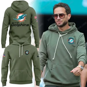 Miami Dolphins x Coach Mike McDaniel 2025 Salute to Service Hoodie