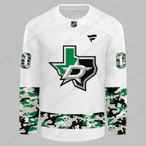Military Appreciation 2025 Dallas Star Camo Custom Jersey