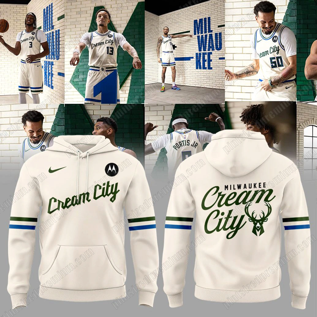 Milwaukee Bucks 2025 Cream City Limited Hoodie Milwaukee Bucks 2025 Cream City Limited Hoodie