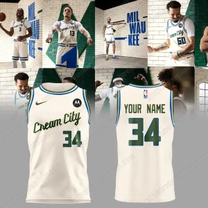 Milwaukee Bucks 2025 Cream City New Jersey Milwaukee Bucks 2025 Cream City New Jersey