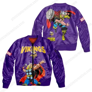 Minnesota Vikings Thor Marvel Bomber Jacket