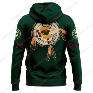 Minnesota Wild Native American Heritage Day 2025 Hoodie
