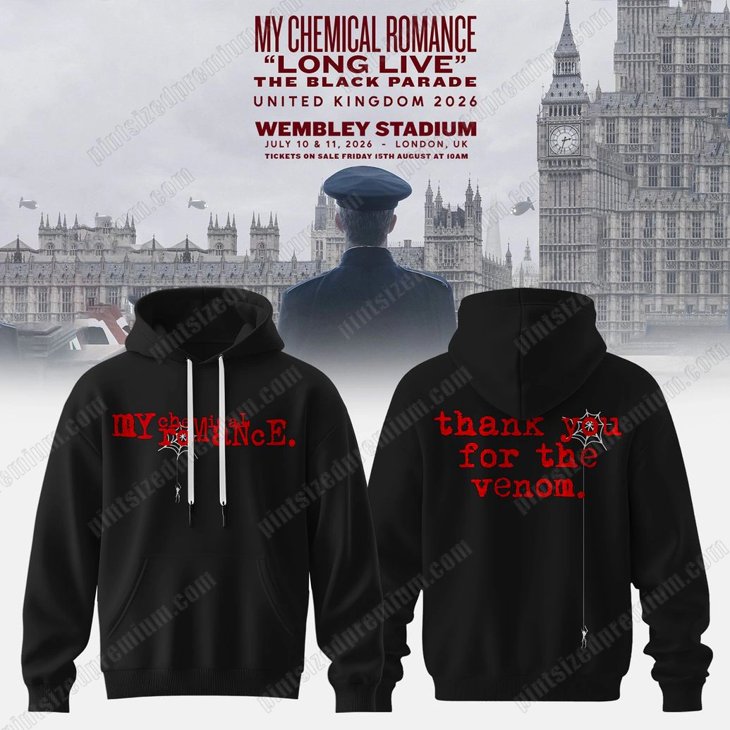 My Chemical Romance Thank You For Vemon Hoodie My Chemical Romance Thank You For Vemon Hoodie