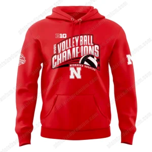Nebraska Huskers 2025 Big Ten Champions Hoodie