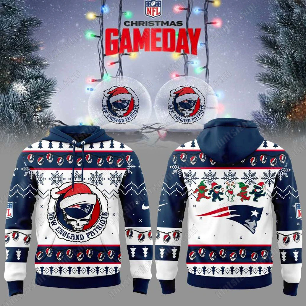 New England Patriots Gameday Christmas Limited Hoodie New England Patriots Gameday Christmas Limited Hoodie
