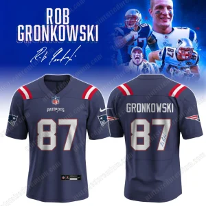 New England Patriots Rob Gronkowski Signed 2025 Jersey