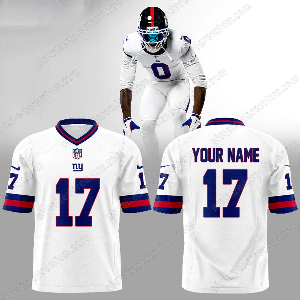 New York Giants Old School Fits 2025 New Edition Football Jersey New York Giants Old School Fits 2025 New Edition Football Jersey