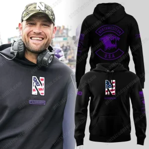Northwestern Wildcats Military 2025 Hoodie