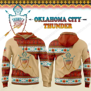 Oklahoma City Thunder Native American Heritage Month Hoodie 2025
