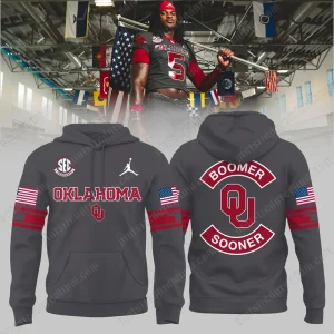 Oklahoma Sooners Football Salute To Service 2025 Hoodie