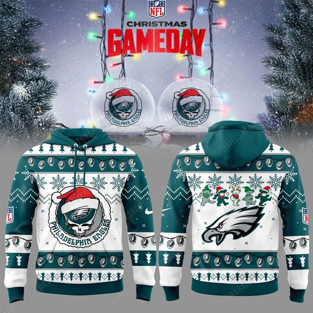 Philadelphia Eagles Gameday Christmas Limited Hoodie Philadelphia Eagles Gameday Christmas Limited Hoodie