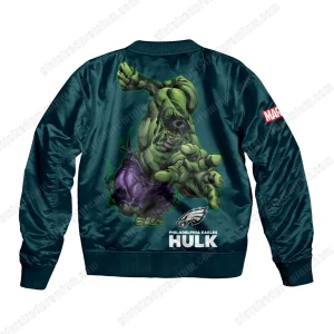 Philadelphia Eagles Hulk Marvel Bomber Jacket