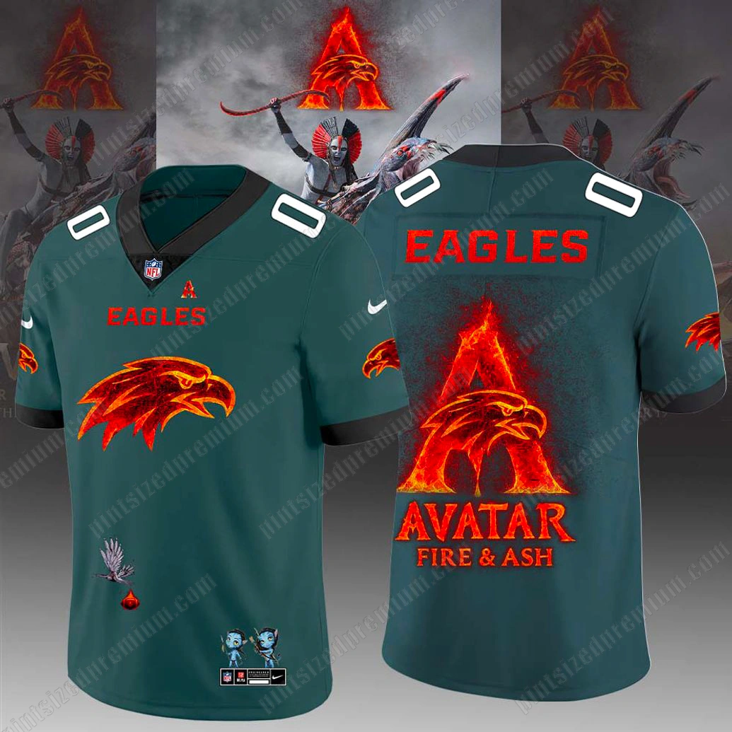 Philadelphia Eagles x Avatar Fire And Ash 2025 Football Jersey Philadelphia Eagles x Avatar Fire And Ash 2025 Football Jersey