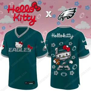 Philadelphia Eagles x Hello Kitty New 2025 Edition Football Jersey