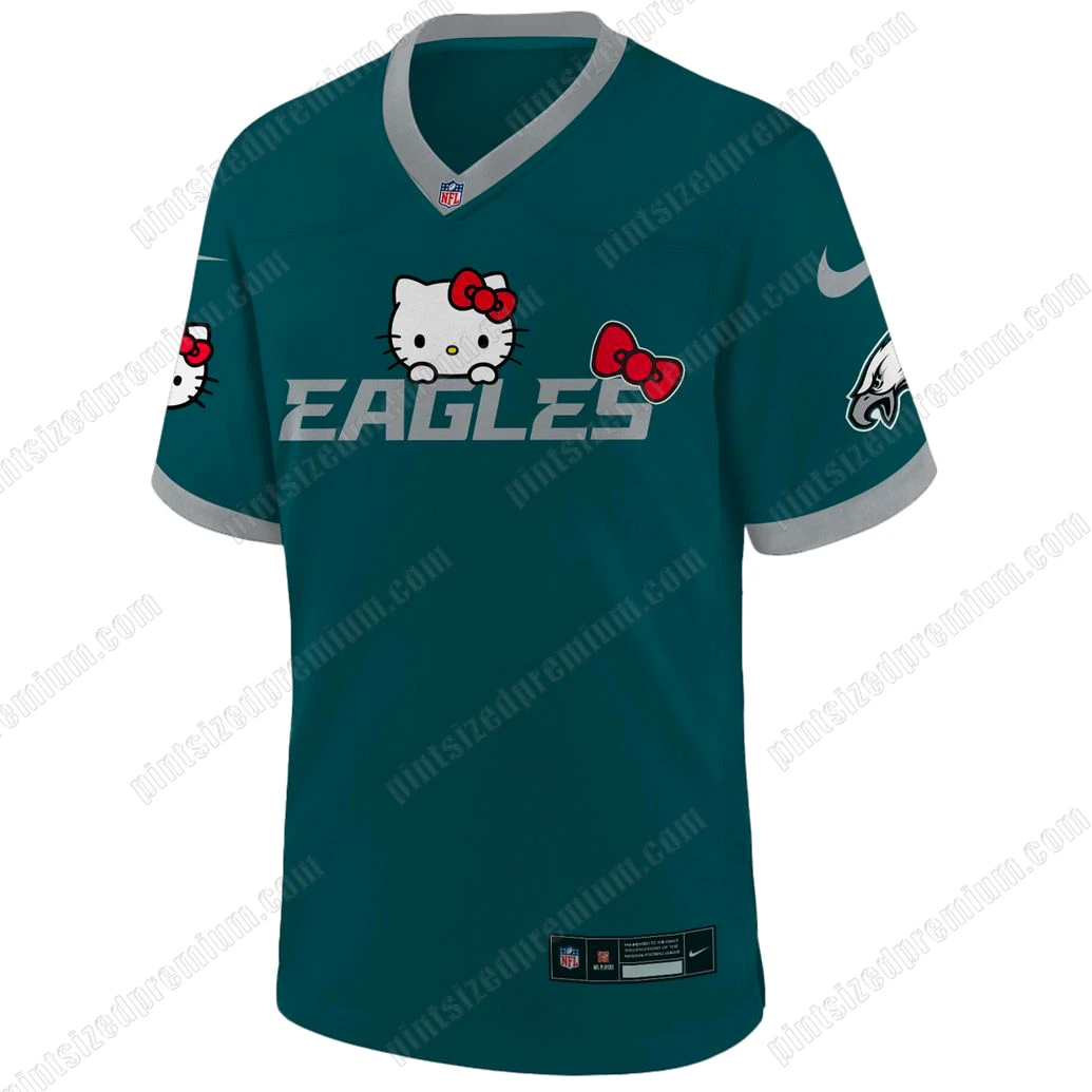 Philadelphia Eagles x Hello Kitty New 2025 Edition Football Jersey Philadelphia Eagles x Hello Kitty New 2025 Edition Football Jersey