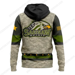 Saginaw Spirit Military Appreciation Night 2025 Hoodie