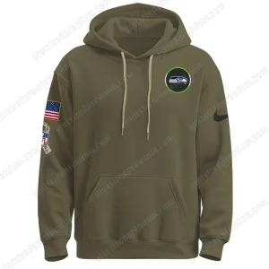 SEA Seattle Seahawks 2025 Salute To Service Hoodie