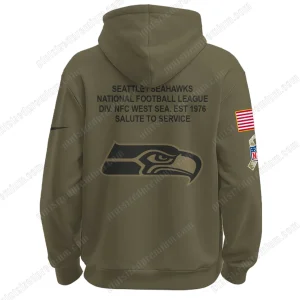 SEA Seattle Seahawks 2025 Salute To Service Hoodie